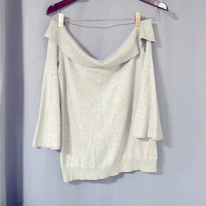 Super soft cowl neck or off shoulder wear sweater shirt